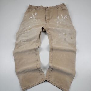 Vintage Y2k Dickies Distressed Workwear Pants Sun Fade Fits 34x29 Tagged 38x30